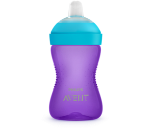 Avent Kubek Niekapek z Miękkim Ustnikiem 300ml 9m+ Fioletowy 802/02