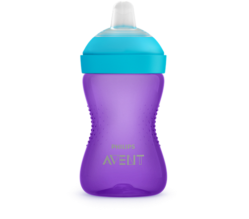 Avent Kubek Niekapek z Miękkim Ustnikiem 300ml 9m+ Fioletowy 802/02