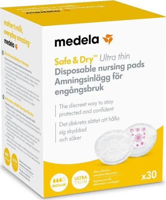 Medela Jednorazowe Wkładki Laktacyjne Ultracienkie 30szt Biały 7036