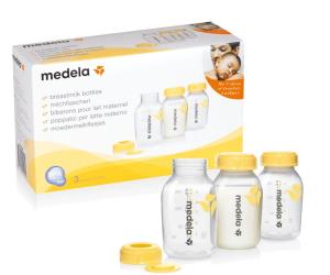 Medela TRZYPAK BUTELEK 150ml Do Przechowywania Mleka Mamy 3szt 0797