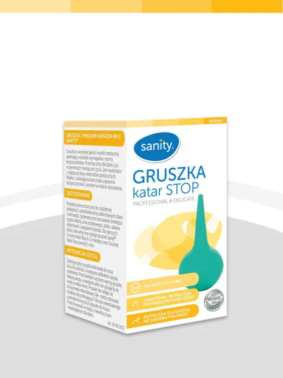 Sanity Gruszka do Nosa z Miękkim Końcem r. 2 Katar Zielona