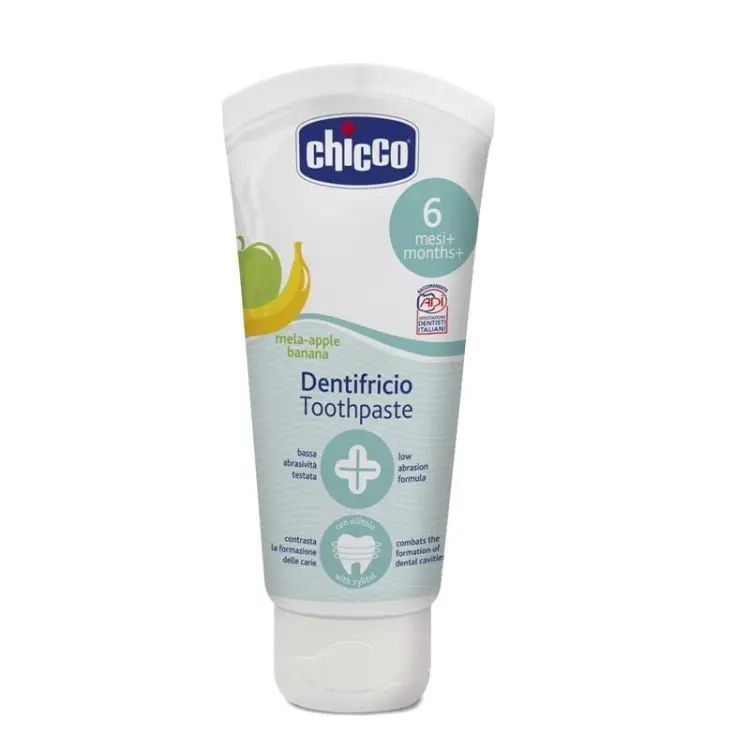 Chicco Pasta Do Zębów Bez Fluoru O Smaku Jabłko - Banan 50ml 6m+ 3637