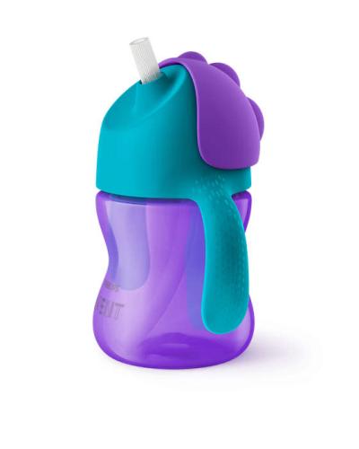 Philips Avent Kubek Ze Słomką 200ml 9+ Fioletowy 796/02