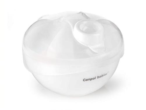 CANPOL Pojemnik Na Mleko W Proszku 270ml 3 Przegródki 56/014 Biały